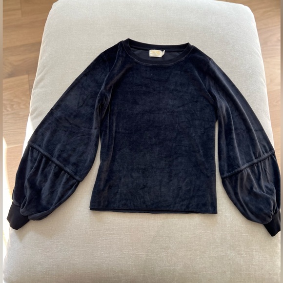 Nations - KIERA VELVET LANTERN SLEEVE / Black - Picture 9 of 14